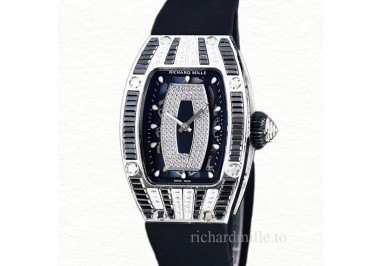 Richard Mille RM 07-01 Automatic Ladies Black With Diamonds Dial Stainless Steel