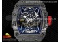 RM035-02 Real NTPT ZF 1:1 Best Edition Skeleton Dial on Black Rubber Strap NH05A V4
