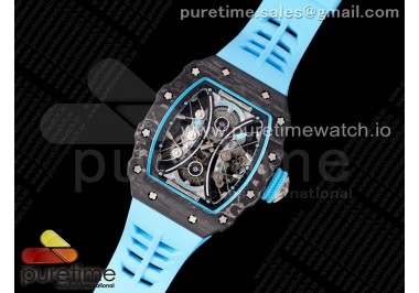 RM 53-01 Real Tourbillon Pablo Mac Donough JBF Best Edition on Blue Rubber Strap V2