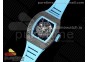 RM055 "Yas Marina Circuit" Real NTPT ZF 1:1 Best Edition on Blue Rubber Strap NH05A V3