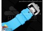 RM 53-01 Transparent Case Real Tourbillon Pablo Mac Donough JBF Best Edition on Blue Rubber Strap V2
