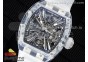RM012 Transparent Tourbillon RMF Best Edition Skeleton Dial on Rubber Strap