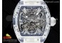 RM012 Transparent Tourbillon RMF Best Edition Skeleton Dial on Rubber Strap