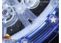 RM012 Blue Transparent Tourbillon RMF Best Edition Skeleton Dial on White Rubber Strap