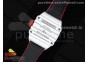 RM027-02  Nadal Real Tourbillon RMF Best Edition White Forge Carbon Red Inner Bezel on Red Nylon Strap