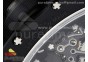 RM055 Black Ceramic BBR Best Edition Skeleton Dial on Black Rubber Strap Clone RMUL2