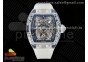 RM56-01 Transparent Tourbillon RMF Best Edition Skeleton Dial Black Inner Bezel on Transparent Rubber Strap