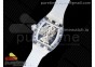 RM56-01 Transparent Tourbillon RMF Best Edition Skeleton Dial Black Inner Bezel on Transparent Rubber Strap