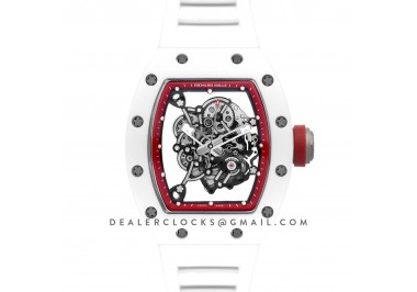 RM 055 White Bubba Watson White Ceramic Asia Edition in Red