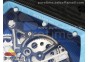 RM055 NTPT BBR Best Edition Skeleton Blue Dial on White Rubber Strap Clone RMUL2