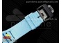 RM055 NTPT BBR Best Edition Skeleton Blue Dial on Blue Rubber Strap Clone RMUL2