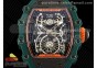 RM21-02 Tourbillon NTPT RMF Best Edition Skeleton Dial on Black Rubber Strap