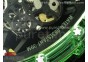 RM035 Green Transparent RMF Best Edition Skeleton Dial on White Rubber Strap Clone RMUL2