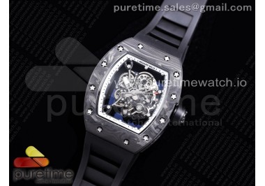 RM055 NTPT KVF Best Edition Skeleton Dial Black Crown on Black Rubber Strap MIYOTA8215 V3