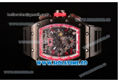 Richard Mille RM005 FM PVD Case Skeleton Dial with Red Inner Bezel