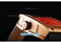 Richard Mille RM 005 Rose Gold Case with Red Border Rome Numeral Marker and Black Leather Strap