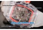 Richard Mille RM 56-01 Tourbillon Sapphire Crystal Case Skeleton Dial on Aerospace Nano Translucent Strap