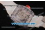 Richard Mille RM 56-01 Tourbillon Sapphire Crystal Case Skeleton Dial on Aerospace Nano Translucent Strap