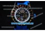 Richard Mille RM 60-01PVD Case with Skeleton Dial and Blue Rubber Strap PVD Bezel (EF)