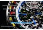 Richard Mille RM 60-01PVD Case with Skeleton Dial and Blue Rubber Strap PVD Bezel (EF)