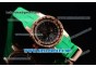 Richard Mille RM 60-01 Rose Gold Case with Skeleton Dial and Green Rubber Strap Rose Gold Bezel (EF)