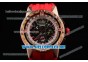 Richard Mille RM 60-01 Rose Gold Case with Skeleton Dial and Red Rubber Strap Rose Gold Bezel (EF)