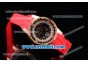 Richard Mille RM 60-01 Rose Gold Case with Skeleton Dial and Red Rubber Strap Rose Gold Bezel (EF)