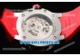 Richard Mille RM 60-01 Steel Case with Skeleton Dial and Red Rubber Strap Dot/Arabic Numeral Markers (EF)