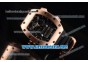 Richard Mille RM 69 Erotic Tourbillon Rose Gold Case with Skeleton Dial Black Rubber Strap and Dot Markers