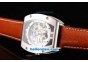 Richard Mille RM005 Automatic Movement Silver Case Skeleton Dial and Brown Leather Strap