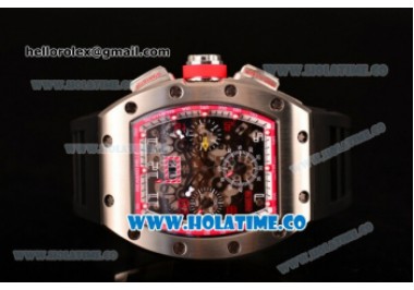 Richard Mille RM 005 FM Steel Case with Skeleton Dial and Red Inner Bezel