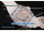 Richard Mille RM 56-01 Tourbillon Sapphire Crystal Case Skeleton Dial on Aerospace Nano Translucent Strap White Inner Bezel